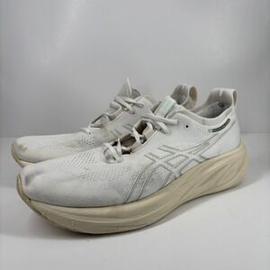 ASICS GEL-Nimbus 26 Men's US 14 Off White Road Running Training Shoes 1011B794